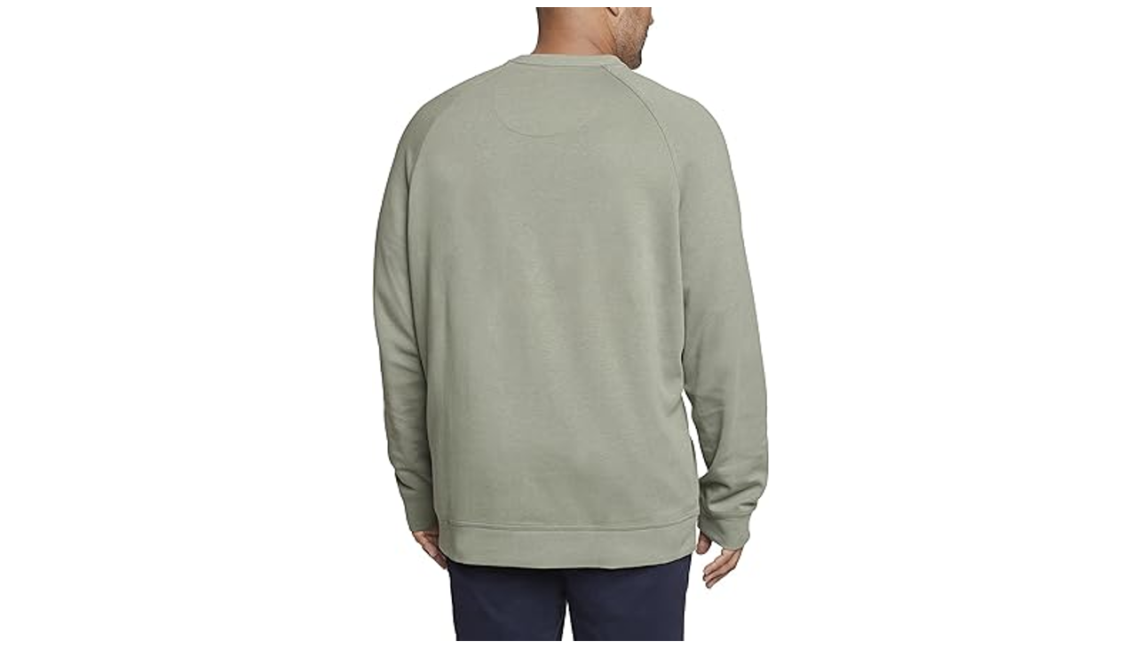 Van Heusen Men's Essential Long Sleeve Ponte Crewneck Sweatshirt Agave Green XXL