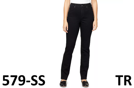 Women's Gloria Vanderbilt Amanda Slim Jeans, Black, 20W