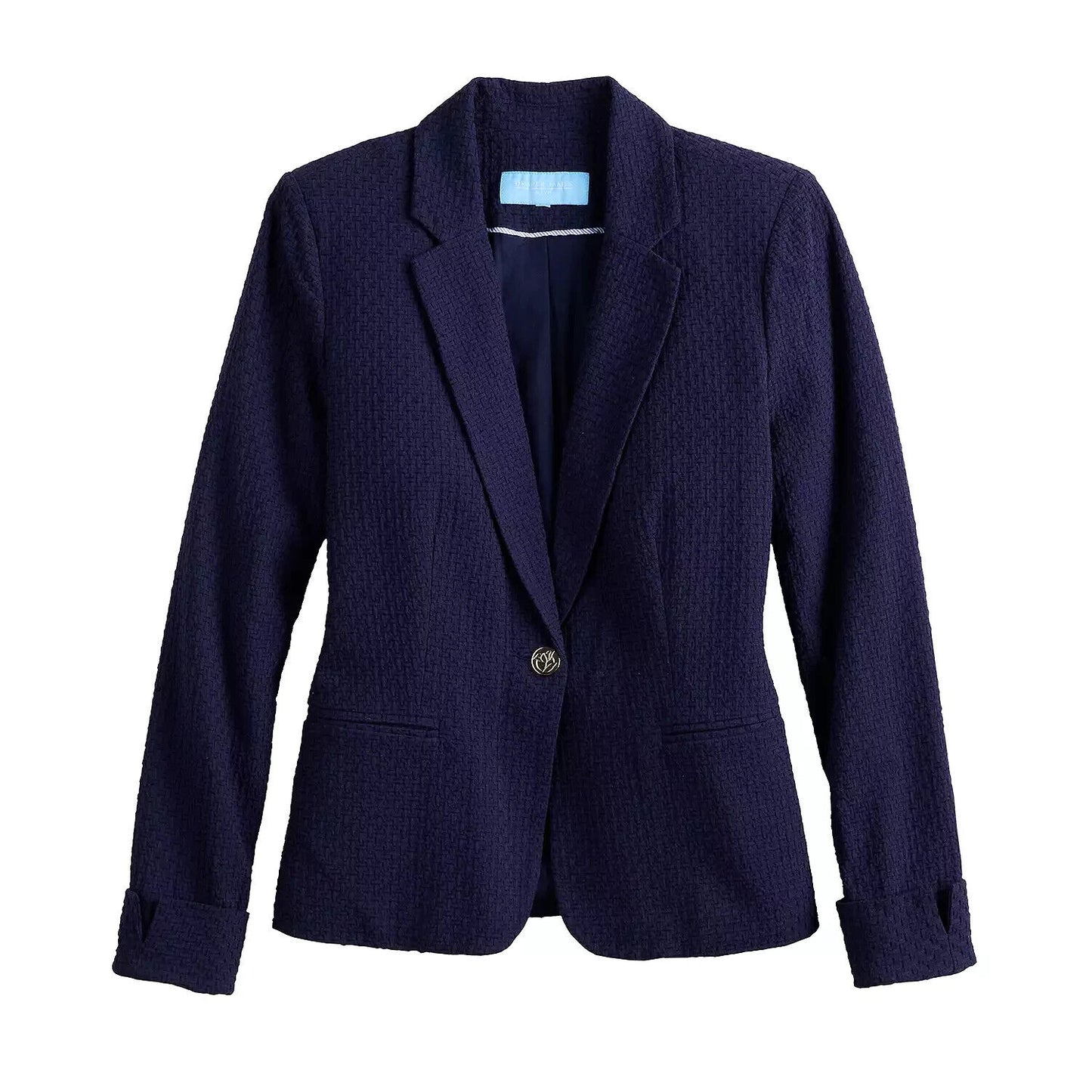 Women's DRAPER JAMES RSVP™ Textured Blazer, Navy, X-Large