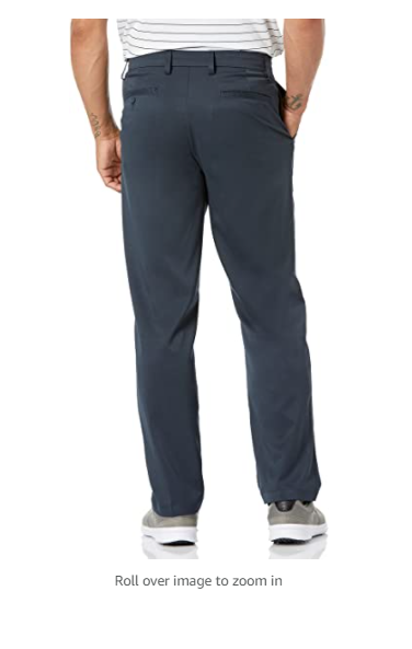 Essentials Men's Classic-Fit Stretch Golf Pant, Navy, 38W x 29L