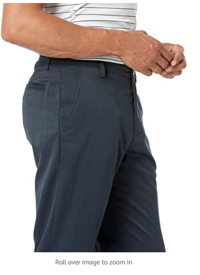 Essentials Men's Classic-Fit Stretch Golf Pant, Navy, 38W x 29L
