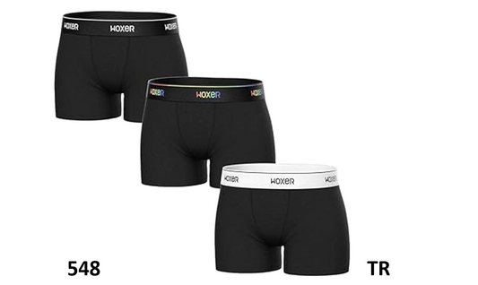 Woxer Women Boxer Briefs Underwear Star 3 Boyshorts Panties Soft Chafing-Free, L