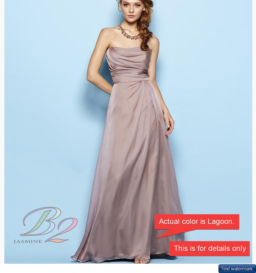 B2 BRIDESMAIDS BY JASMINE B163019 Lagoon Size 8
