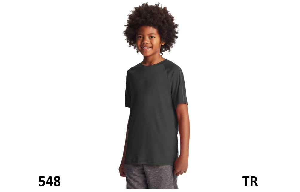 C9 Champion boys Fashion Tech Short Sleeve T Shirt, Relaxed Fit, Ebony, Large US