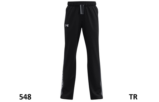 Under Armour Boy's Brawler 2.0 Pants, Quick Dry, Comfort, Black (001)/White, YXL