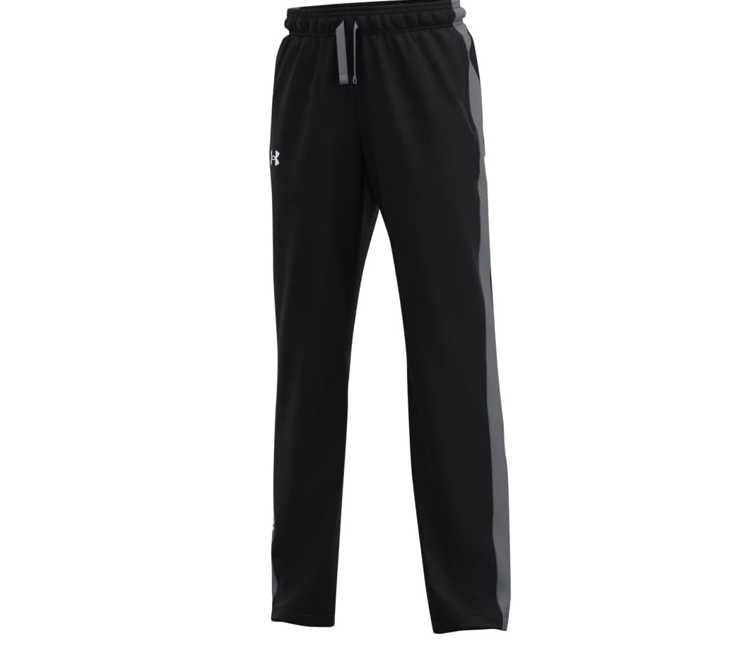 Under Armour Boy's Brawler 2.0 Pants, Quick Dry, Comfort, Black (001)/White, YXL