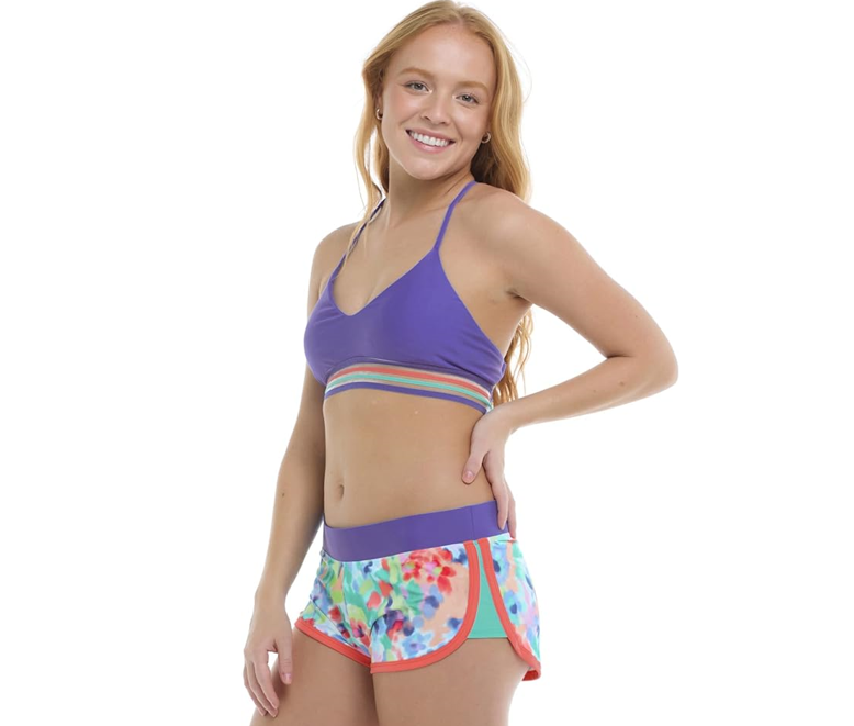 Body Glove Women's Standard Ruth Fixed Triangle Bikini Top Swimsuit XS Posy Blue
