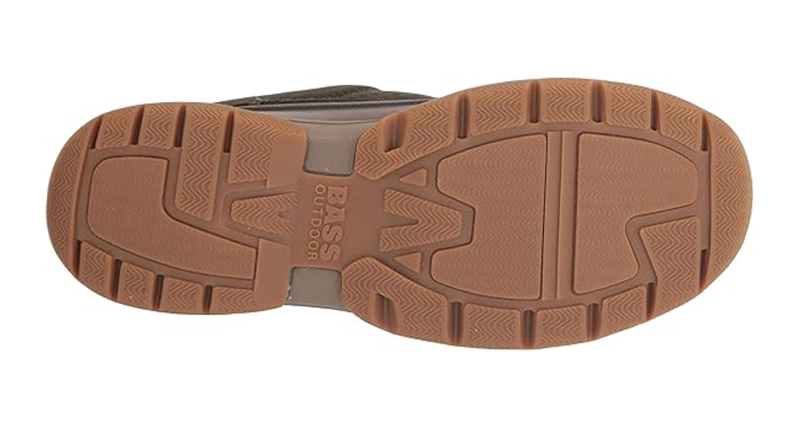BASS OUTDOOR Women Field Duck Low Slip On Hiking Shoe,Rubber Sol DEEP LCHN GN,10