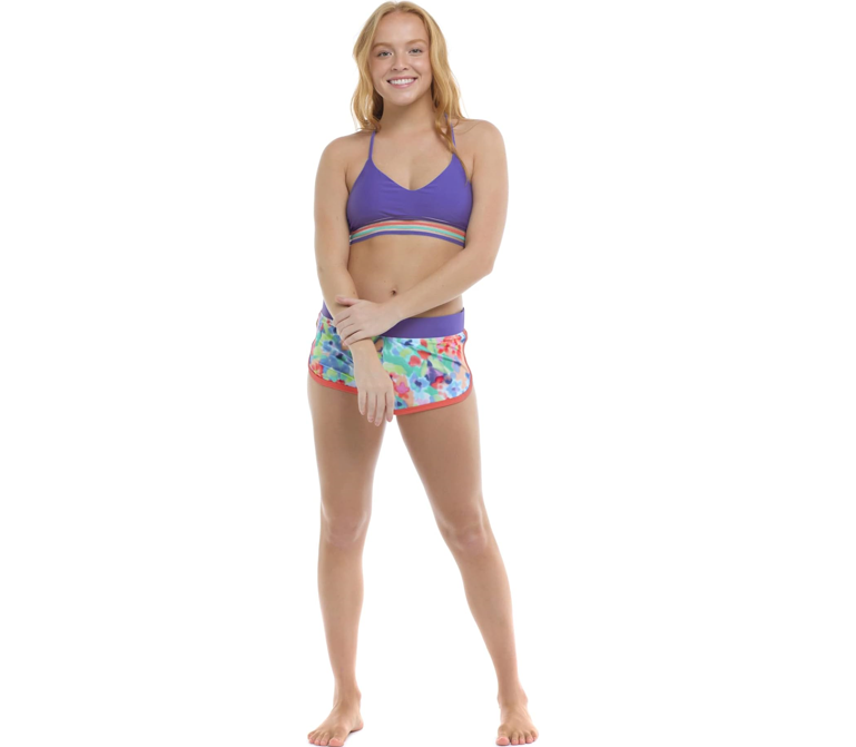 Body Glove Women's Standard Ruth Fixed Triangle Bikini Top Swimsuit XS Posy Blue