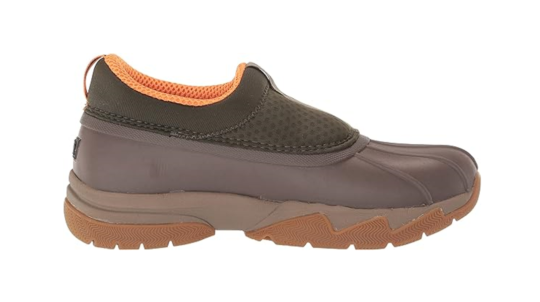 BASS OUTDOOR Women Field Duck Low Slip On Hiking Shoe,Rubber Sol DEEP LCHN GN,10