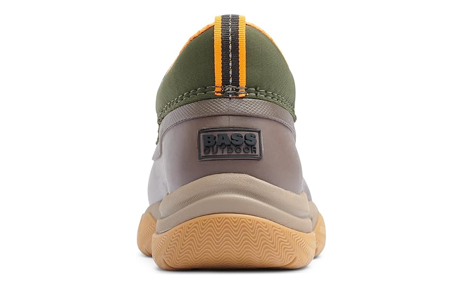 BASS OUTDOOR Women Field Duck Low Slip On Hiking Shoe,Rubber Sol DEEP LCHN GN,10