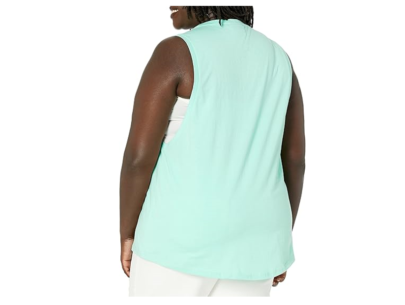 Avenue Plus Size Tank Bring IT ON for Women,Cotton,No-Sleeve,Peppermint, Size, M