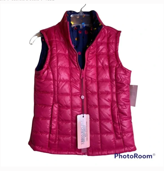 Urban Republic Girls Puffer vest Reversible Pink/blue Multicolor 12M