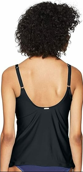 Calvin Klein Womens Standard Tankini Swimsuit w/ Adjustable Straps Tummy Control