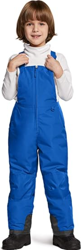 TSLA Kids & Boys & Girls Winter Snow Bibs, Waterproof Insulated Overalls Blue S8