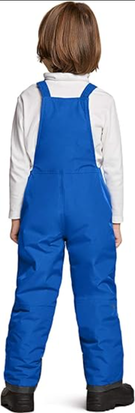 TSLA Kids & Boys & Girls Winter Snow Bibs, Waterproof Insulated Overalls Blue S8
