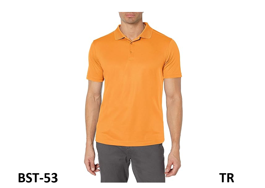 Clique Men's Ice Pique Polo, Orange, X-Large Men T shirt  Polo Tee shirt