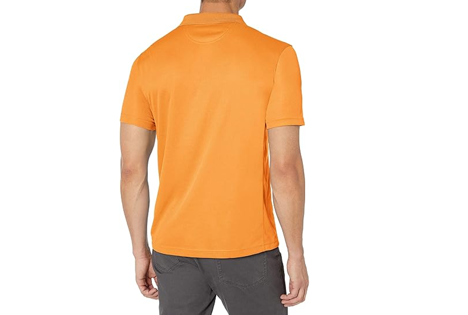Clique Men's Ice Pique Polo, Orange, X-Large Men T shirt  Polo Tee shirt