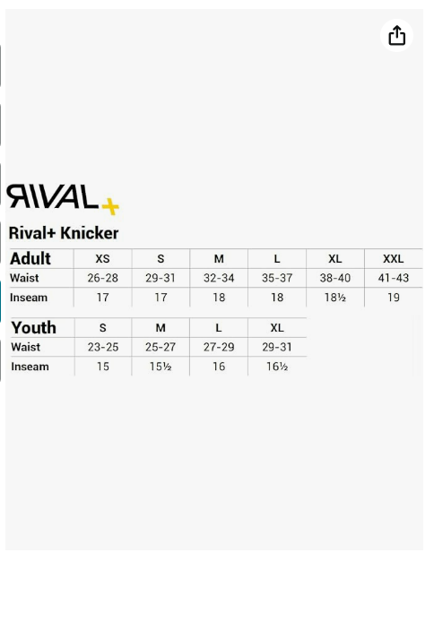 Easton RIVAL+ KNICKER Piped Baseball Pant, Grey/Black, Adult, Large