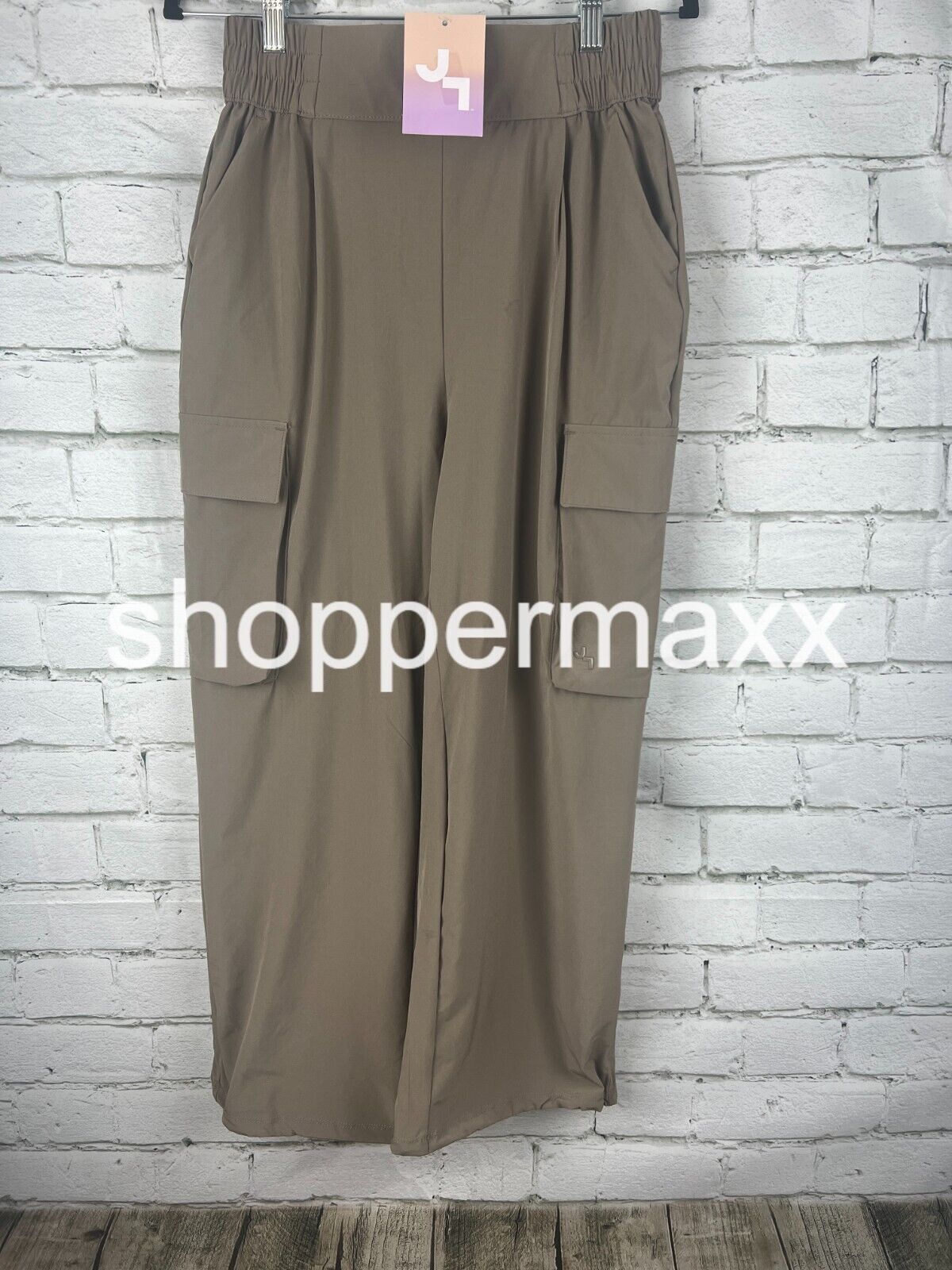 Women's Cinch Hem Woven Cargo Pants - JoyLab, Color- DARK GRAY, Small