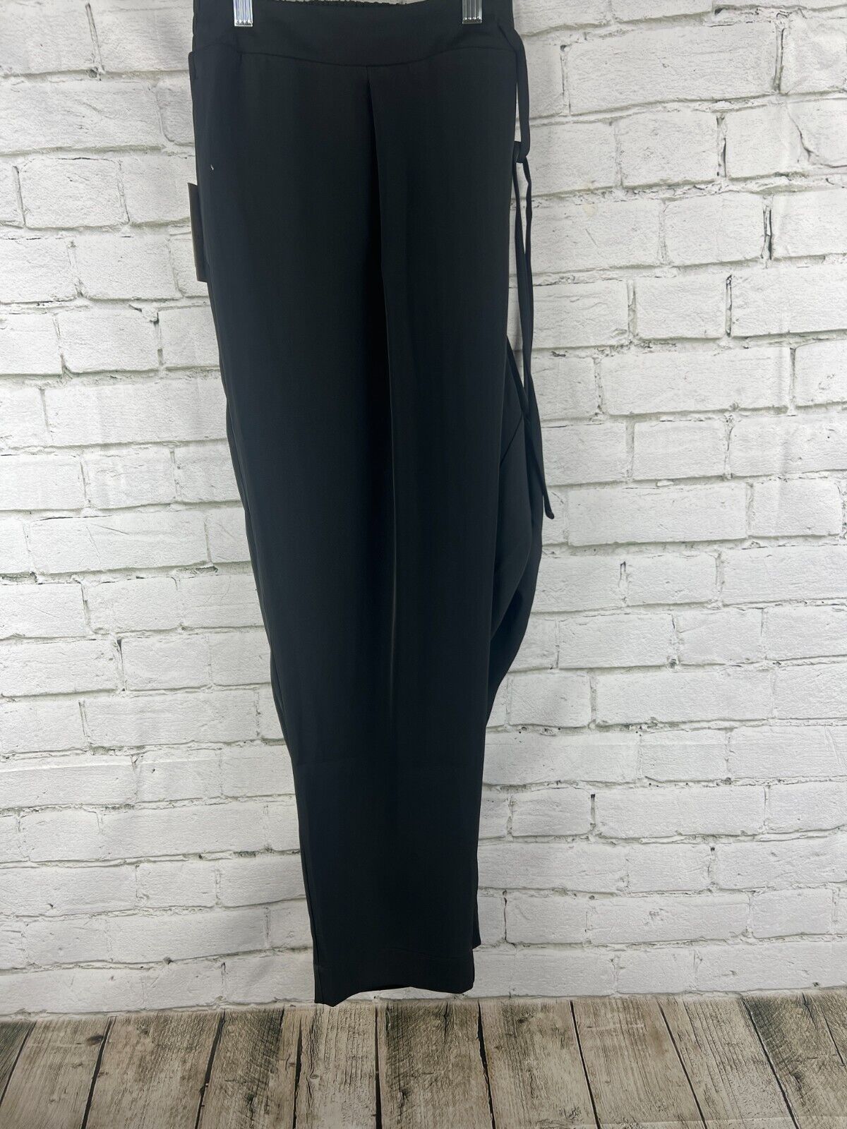 Women's High-Rise Tapered Fluid Ankle Pull-On Pants - A New Day, Black, Size- 2X