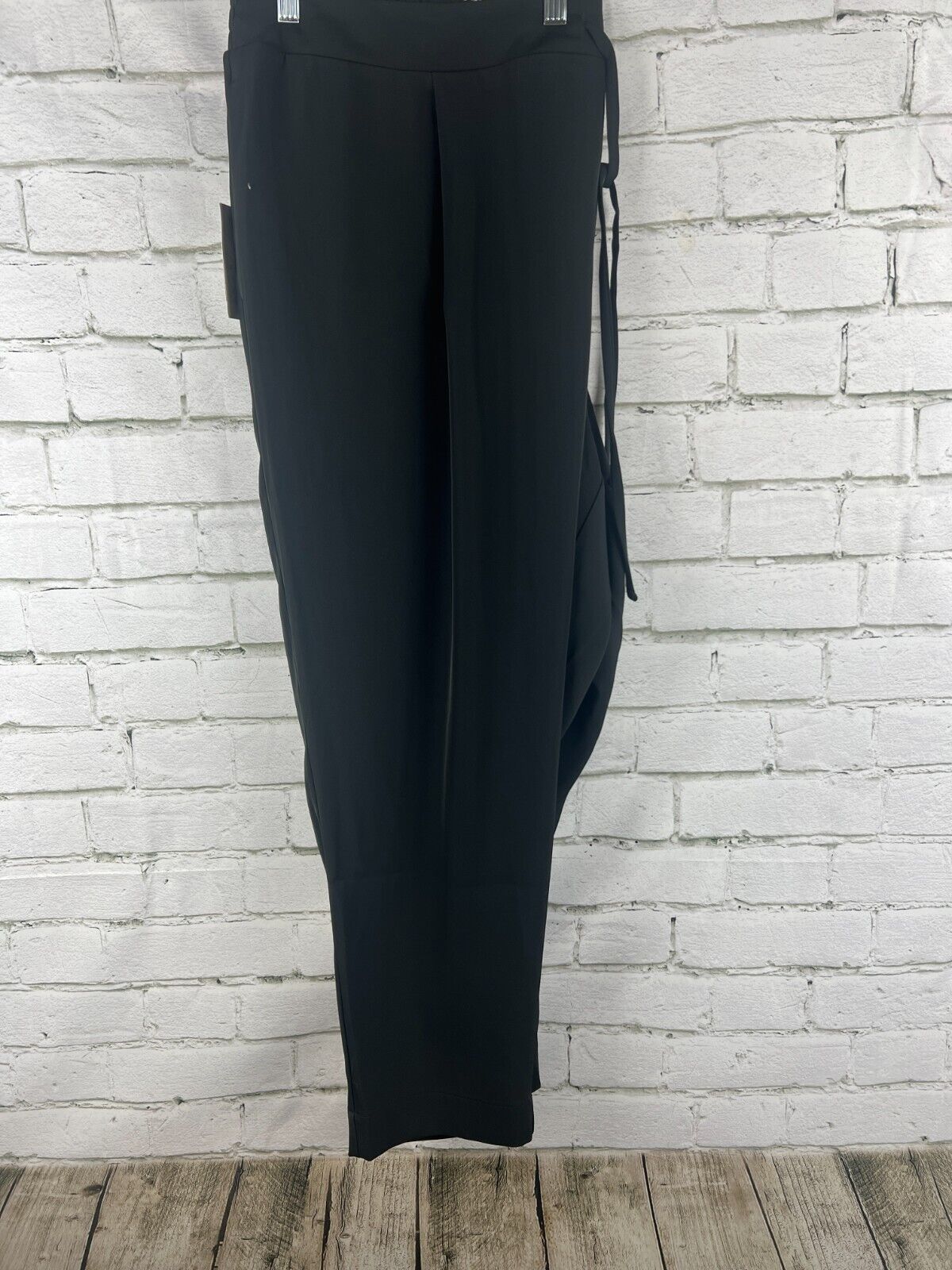 Women's High-Rise Tapered Fluid Ankle Pull-On Pants - A New Day, Black, Size- 2X