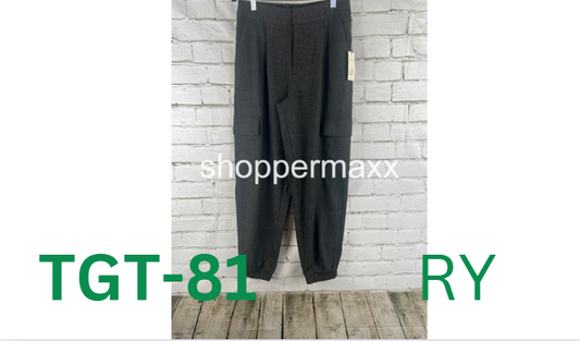 Women's High-Rise Ankle Jogger Pants - A New Day, Color-GRAY, Size- 6