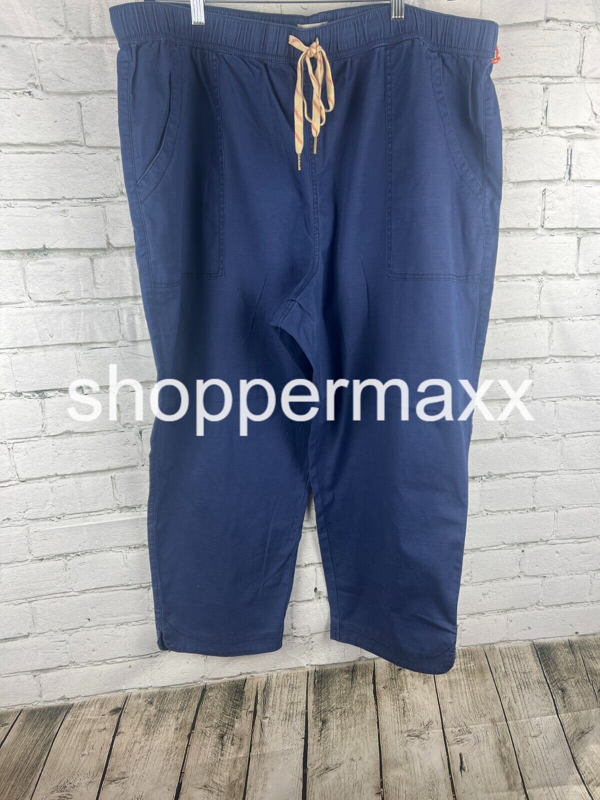 Women's Relaxed Fit Tapered Jogger Pants - Knox Rose, Color- Blue, Size- 2X