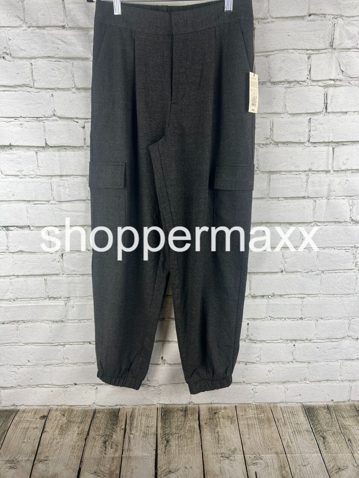 Women's High-Rise Ankle Jogger Pants - A New Day, Color-GRAY, Size- 6