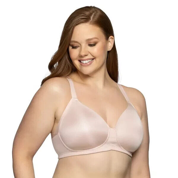Vanity Fair Women Beauty Back Full Figure Wireless Extended, Sheer Quartz, 38DDD
