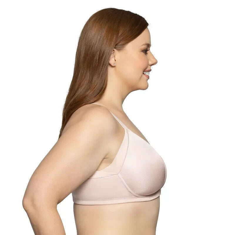 Vanity Fair Women Beauty Back Full Figure Wireless Extended, Sheer Quartz, 38DDD