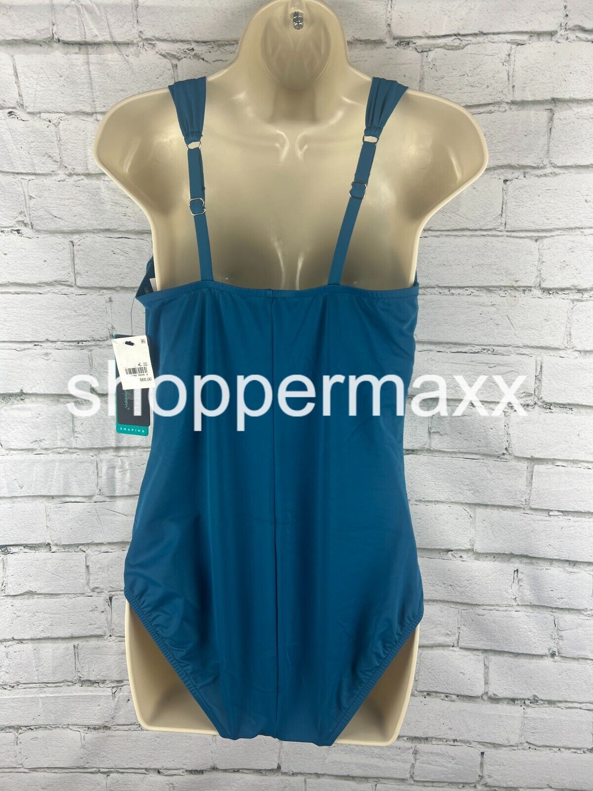 Women's UPF 50 Sweetheart Neck Ruched One Piece Swimsuit - Color- Teal, Size-12