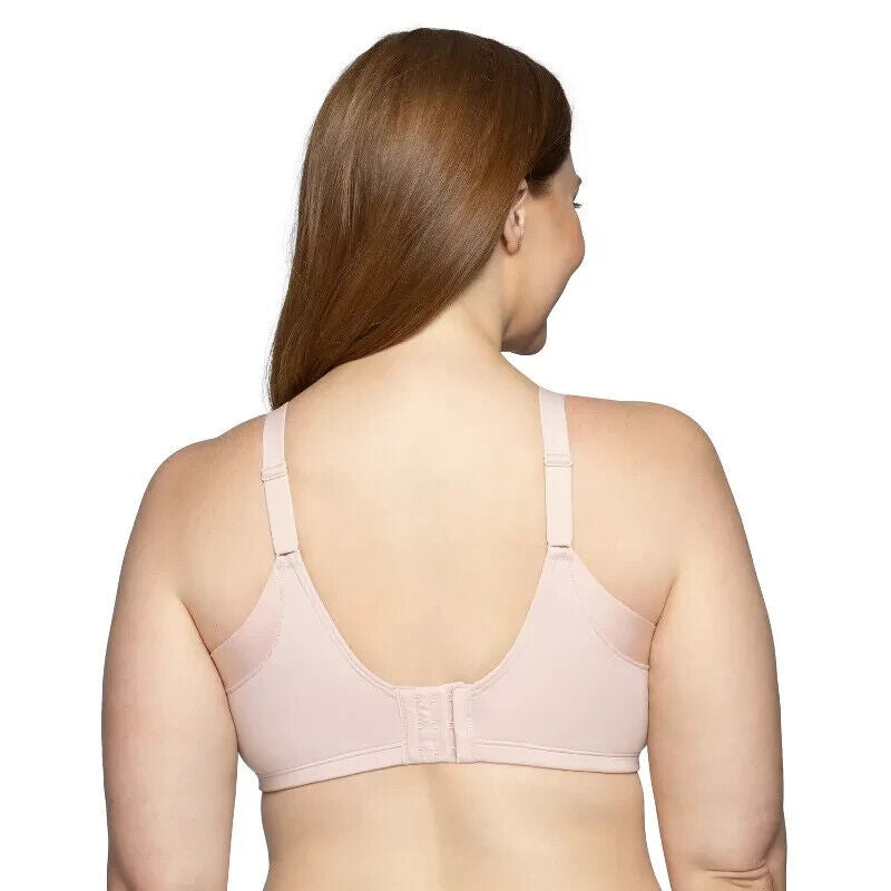 Vanity Fair Women Beauty Back Full Figure Wireless Extended, Sheer Quartz, 38DDD