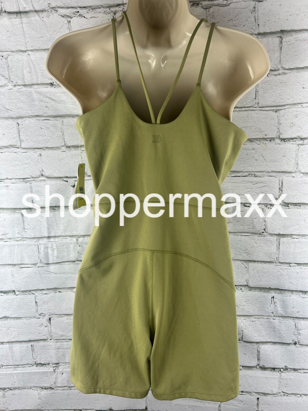 Women's Short Bodysuit - All in Motion, Olive Green, Size- Large