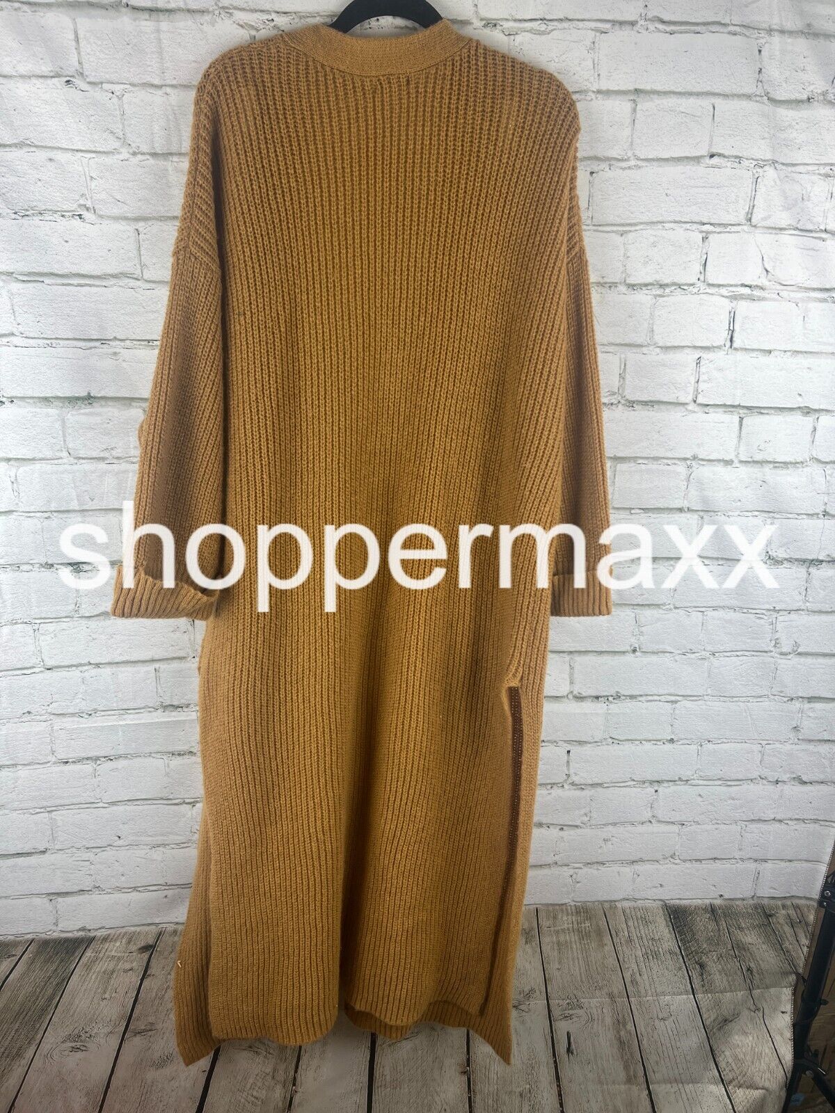 Women's Open-Front Oversized Duster - Wild Fable, Color-Brown, Size- XL