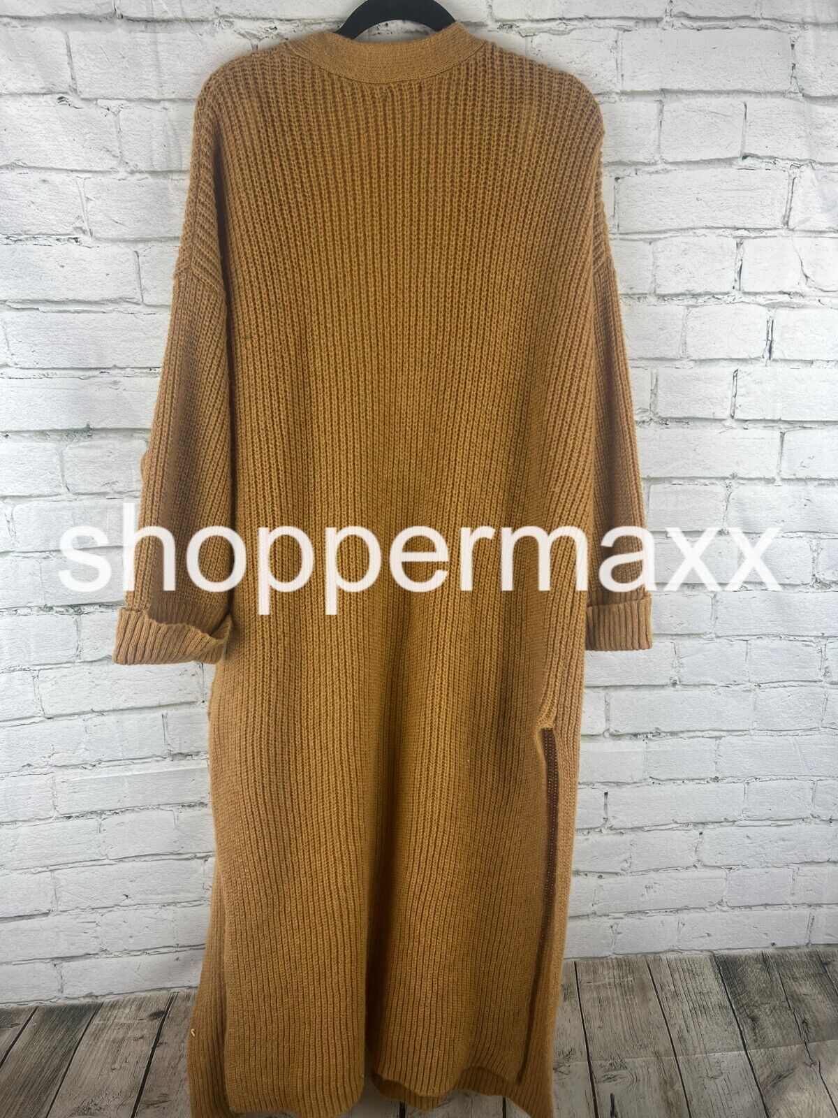 Women's Open-Front Oversized Duster - Wild Fable, Color-Brown, Size- XL