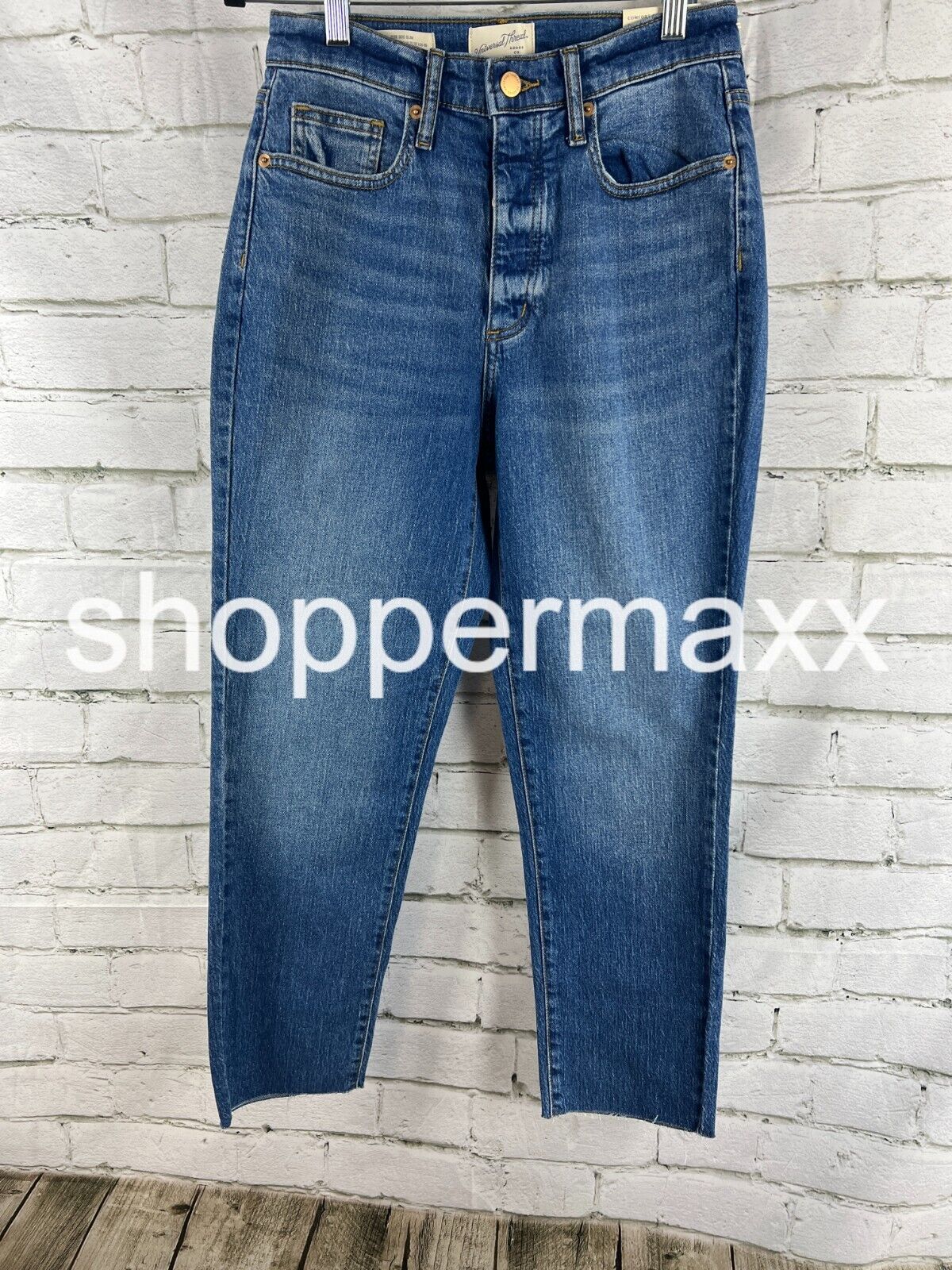Women's High-Rise 90's Slim Jeans - Universal Thread, Medium Wash, Size- 4SHORT