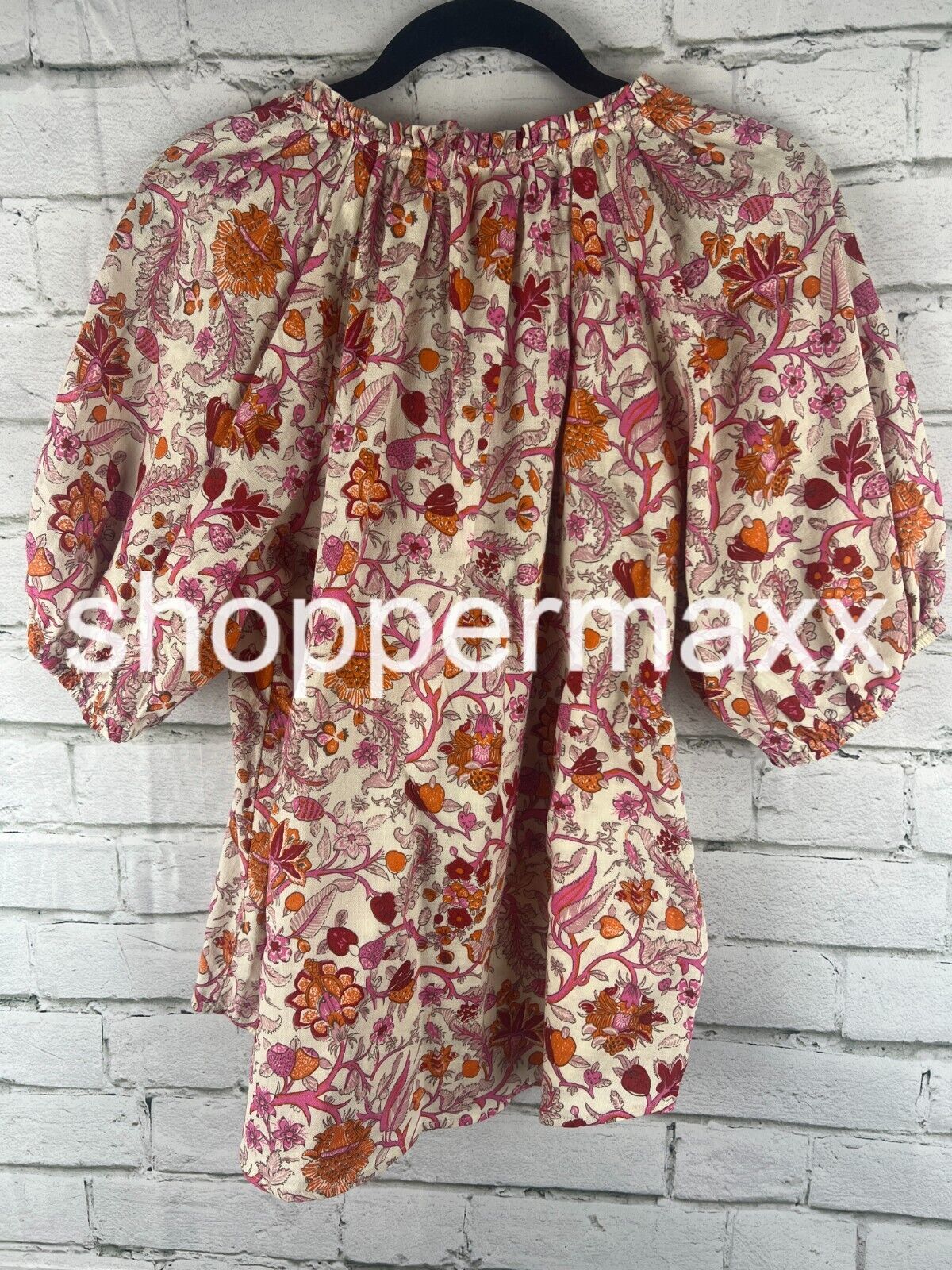 Women's Short Sleeve Top - Knox Rose, Magenta Floral, Size- Small