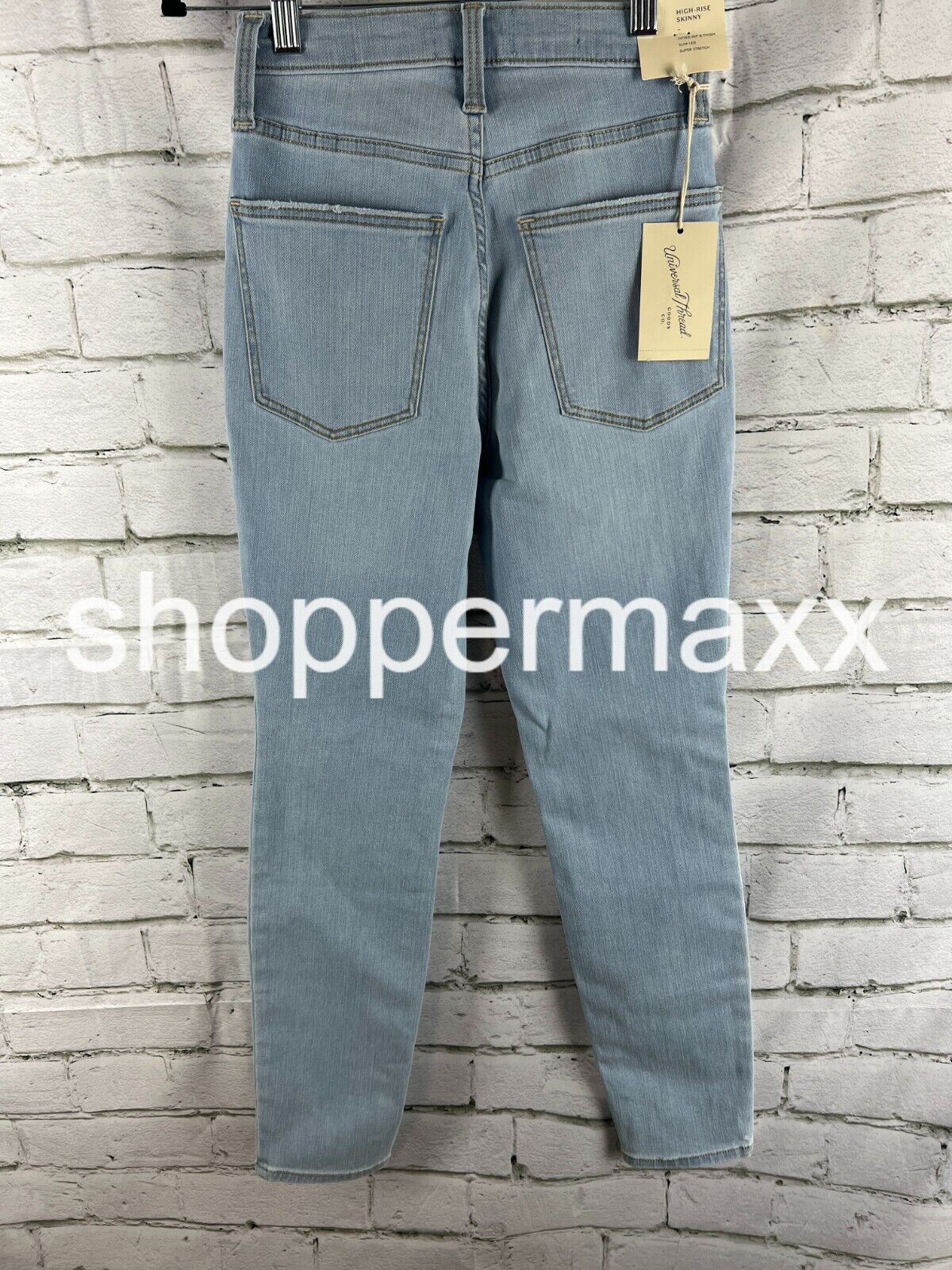 Women's High-Rise Skinny Jeans - Universal Thread, Color- Light Blue, Size- 4 SH