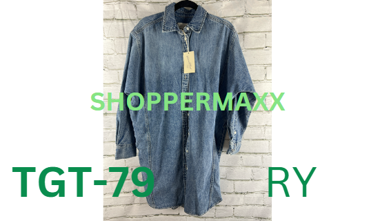 Women's Long Sleeve Denim Mini Shirtdress - Universal Thread, Color- Blue, XS