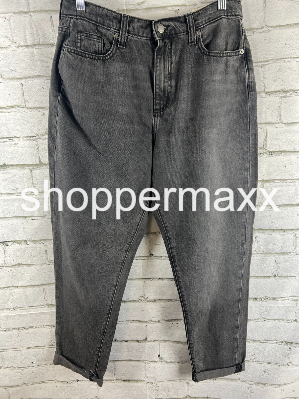 Women's High-Rise Boyfriend Jeans - Universal Thread, Black Wash, Size- 6