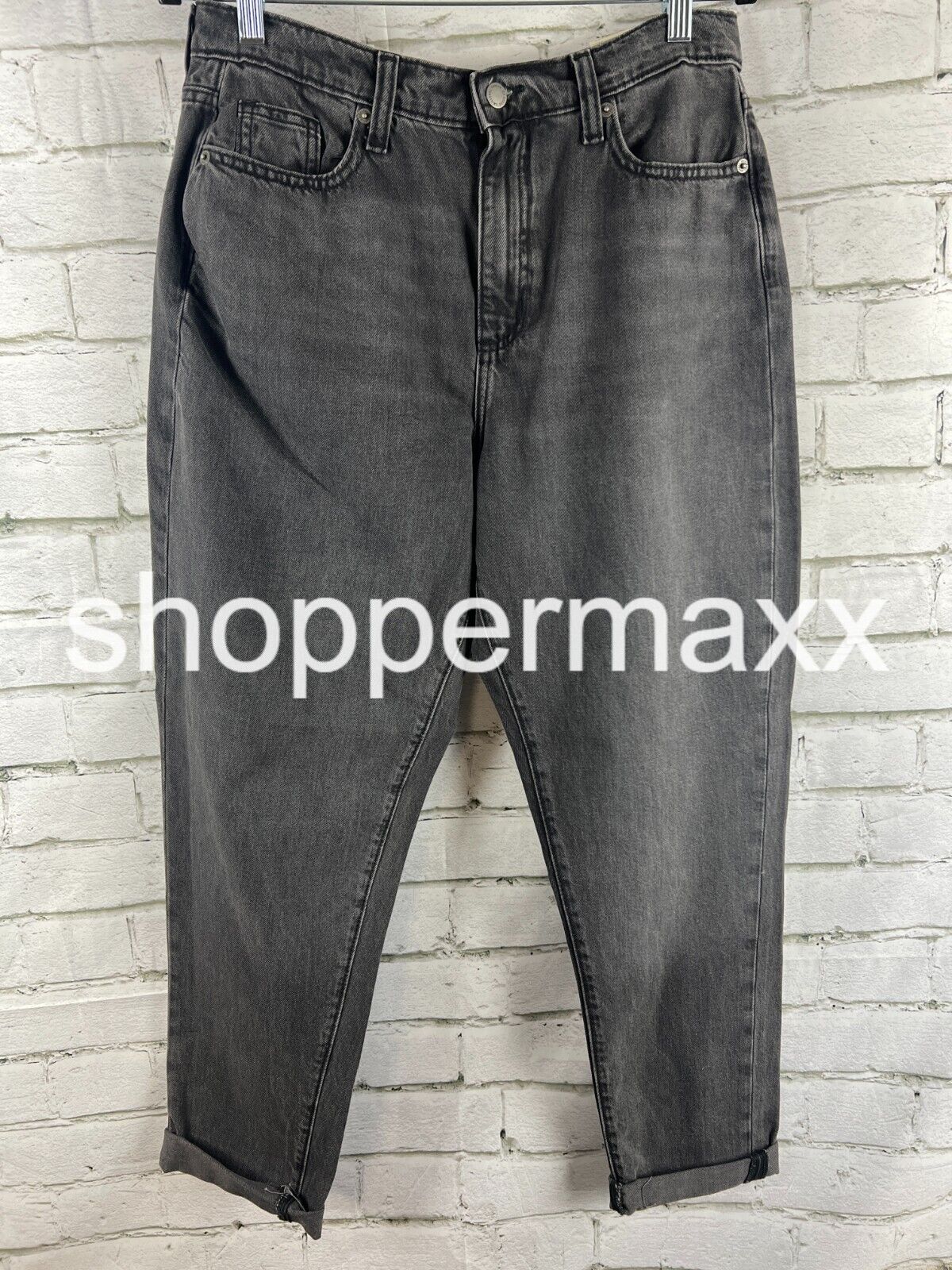 Women's High-Rise Boyfriend Jeans - Universal Thread, Black Wash, Size- 6
