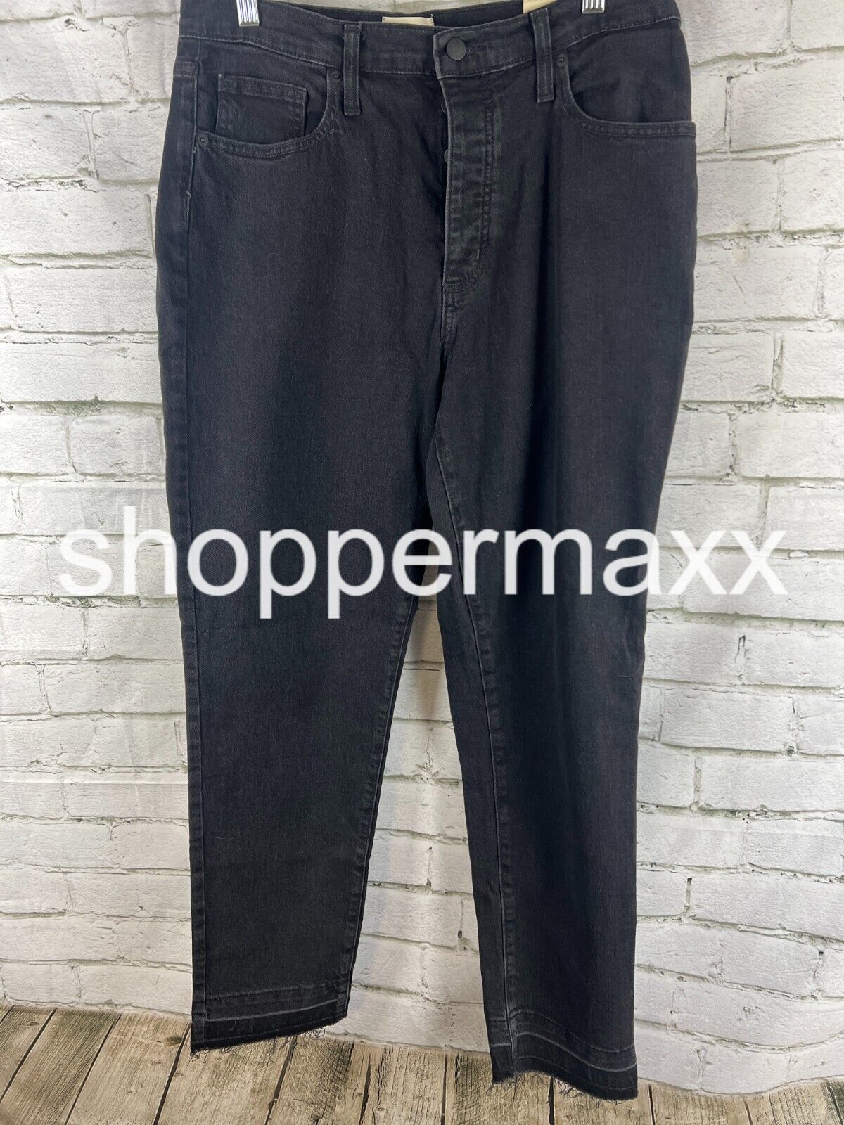 Women's High-Rise 90's Slim Jeans - Universal Thread, Color- Black, 12 Long