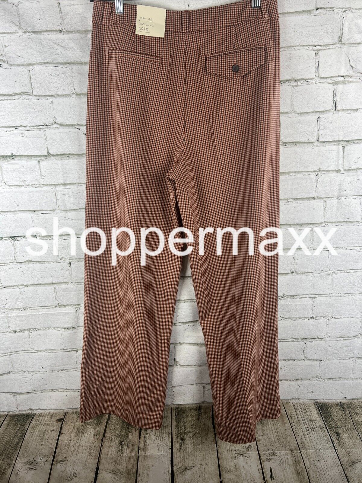 Women's High-Rise Relaxed Fit Full Length Baggy Wide Leg Trousers -A New Day, 10