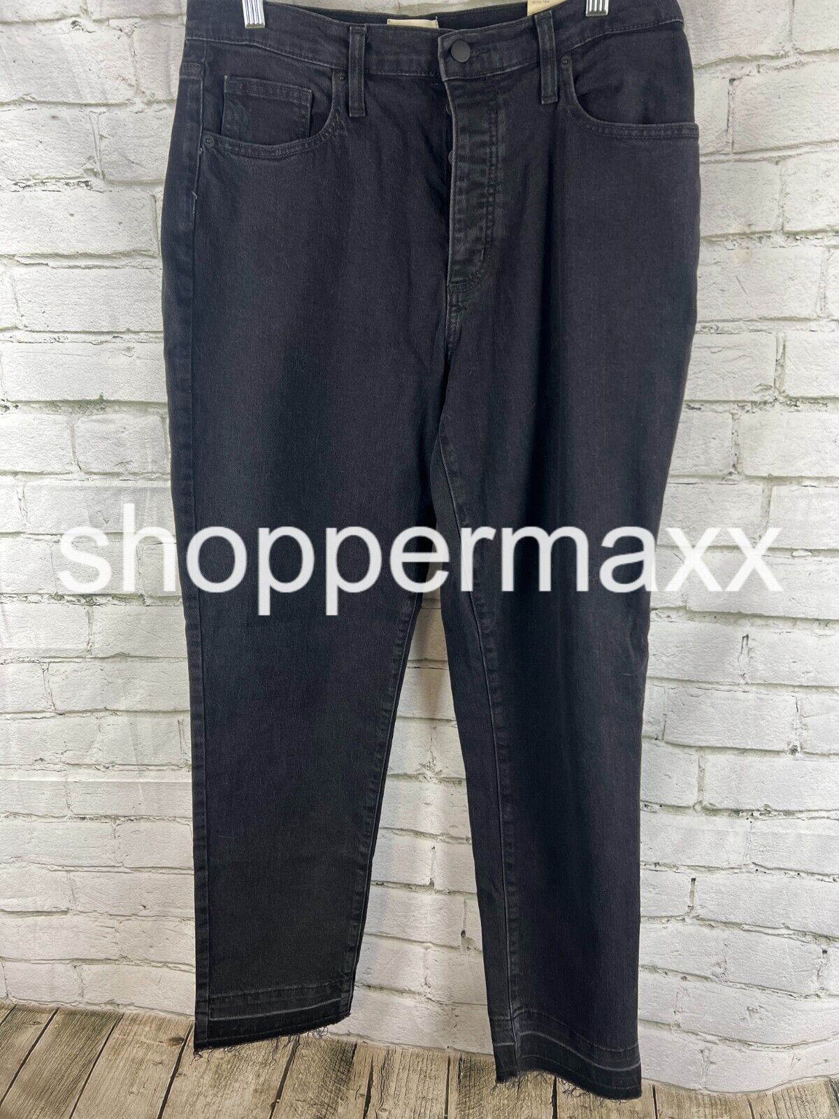 Women's High-Rise 90's Slim Jeans - Universal Thread, Color- Black, 12 Long