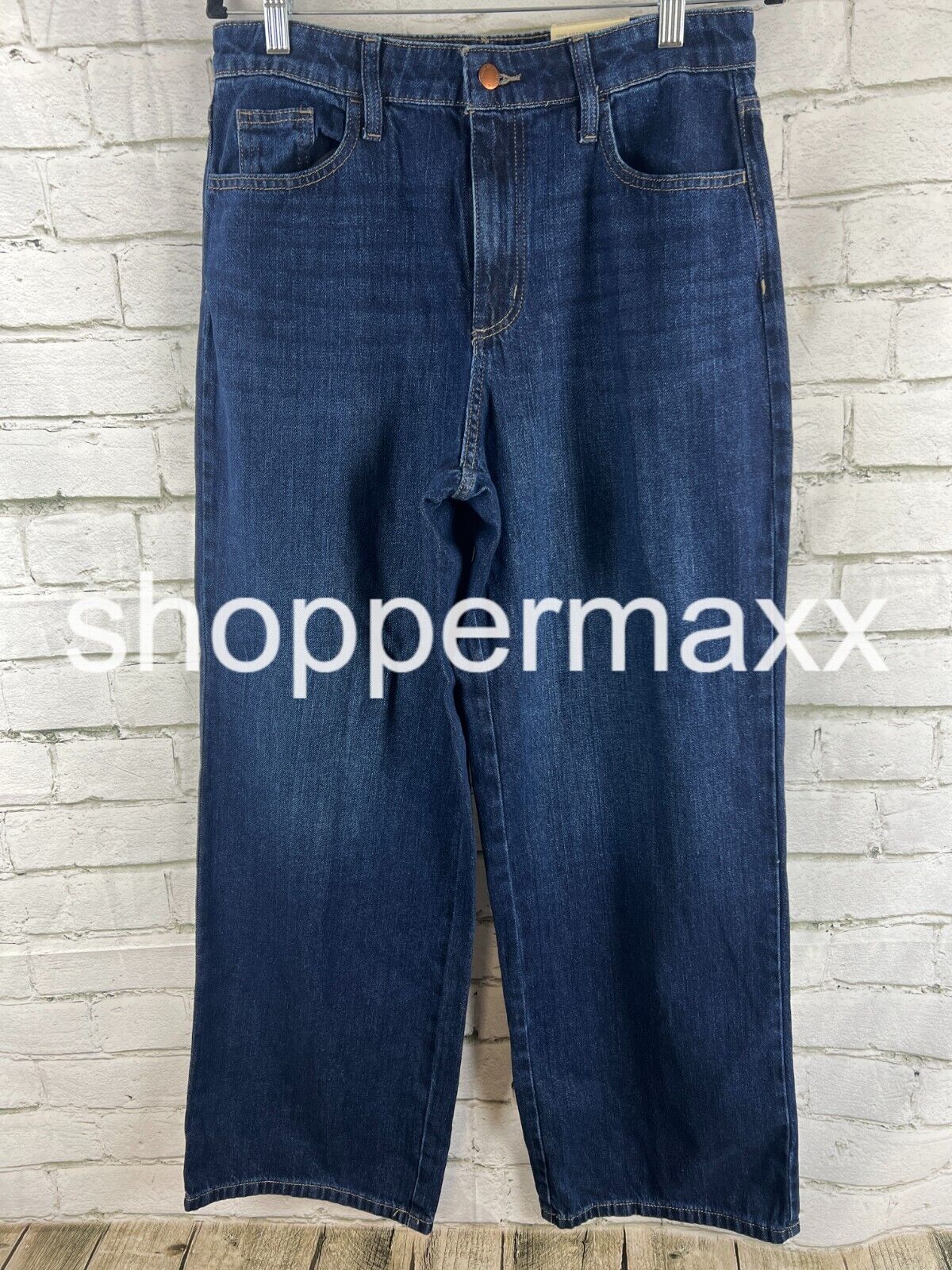 Women's High-Rise Wide Leg Jeans - Universal Thread, Dark Wash, Size- 8