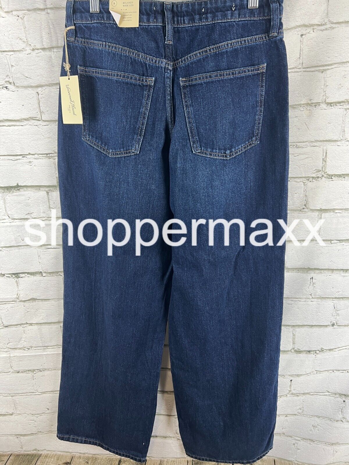 Women's High-Rise Wide Leg Jeans - Universal Thread, Dark Wash, Size- 8