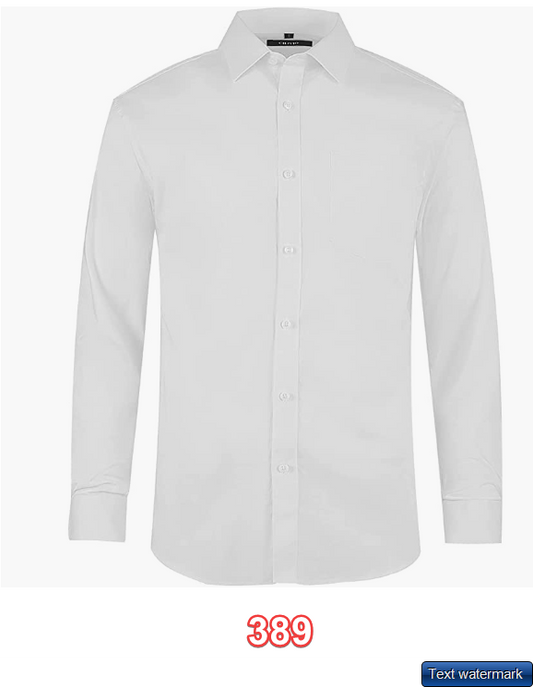 CILIVIO Men's Regular Fit Dress Shirt Long Sleeve Non-Iron Work Casual Shirt Men