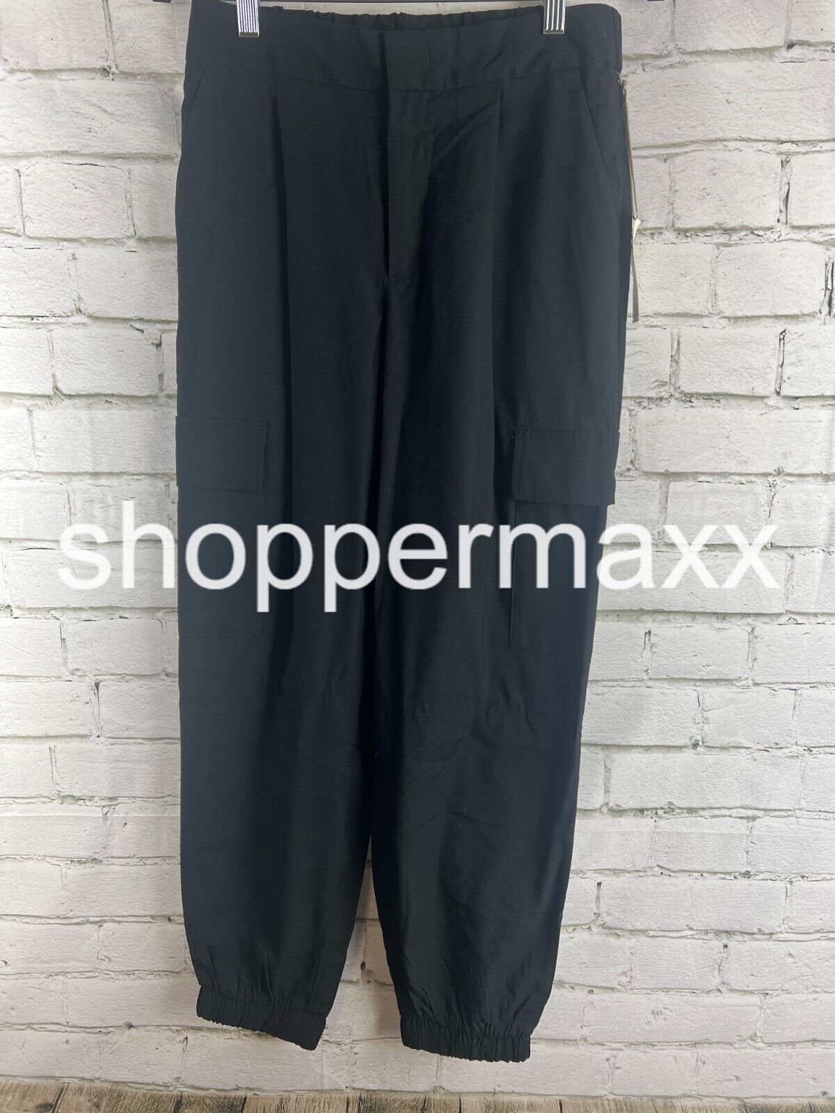 Women's High-Rise Ankle Jogger Pants - A New Day, Color- Black, Size- 6