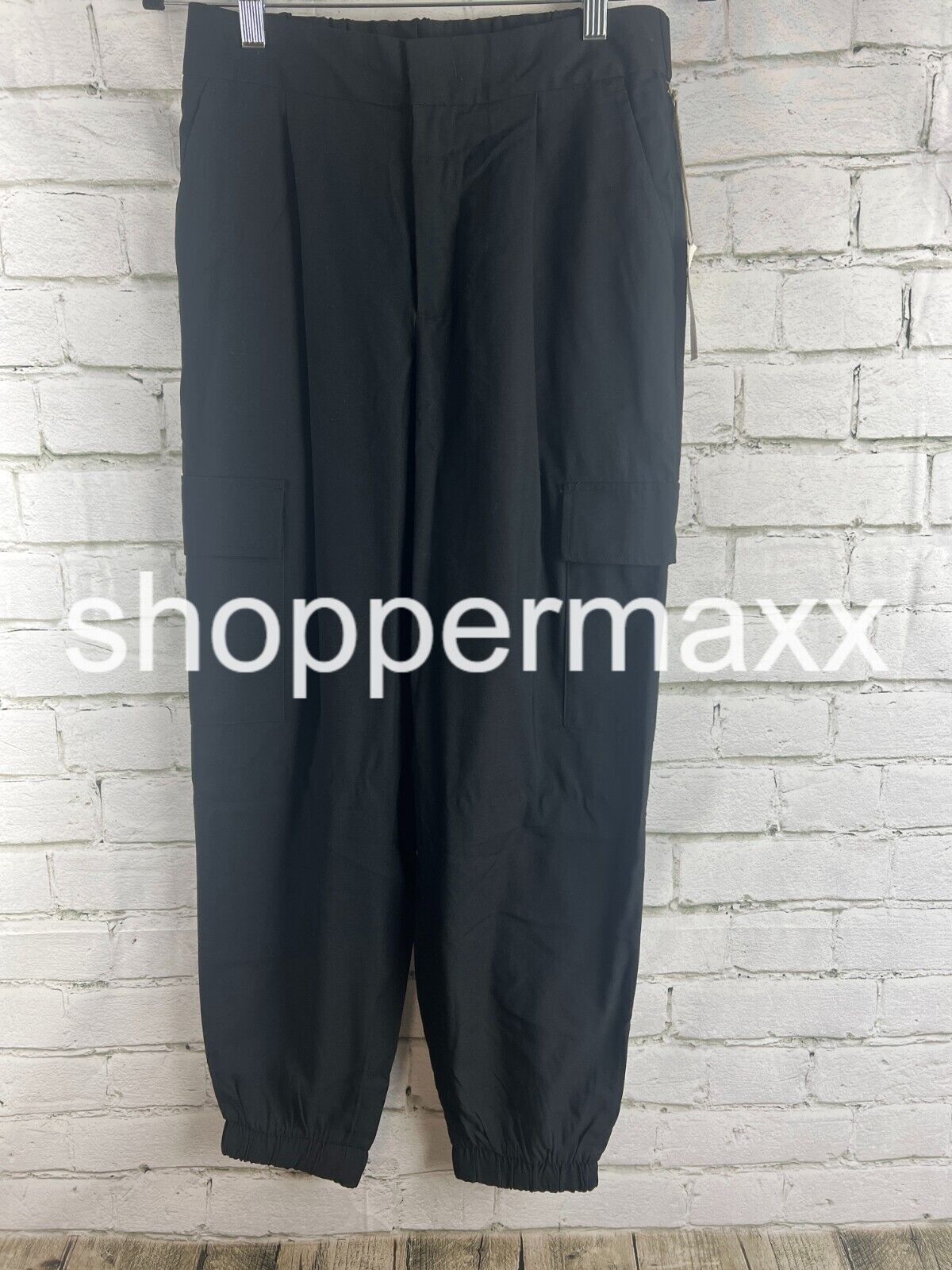 Women's High-Rise Ankle Jogger Pants - A New Day, Color- Black, Size- 6